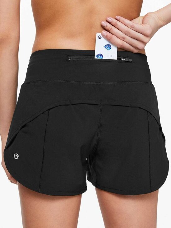 lululemon athletica Pants - Lululemon Speed Up Short Long *4" Updated Fit in Black, Size 8